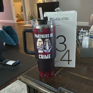 40 oz Partners in Crime Stainless Steel Tumbler
